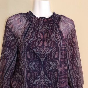 Women's EDC Bohemian purple printed dress size 8